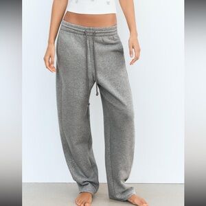Zara shimmer plush sweat pants